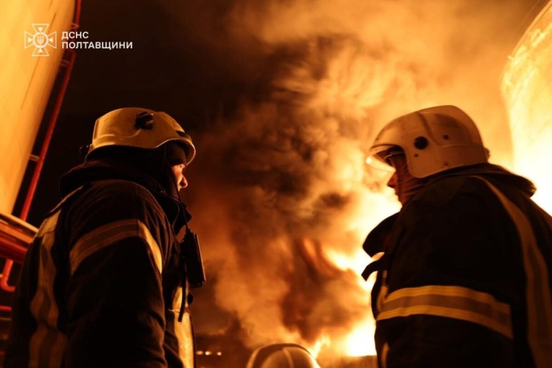 РФ массированно атаковала энергетику Полтавщины. Зафиксированы прямые попадания