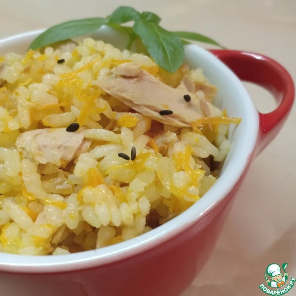 Рис с консервированным тунцом