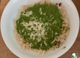 Ризото с соусом «Закуска монстра»