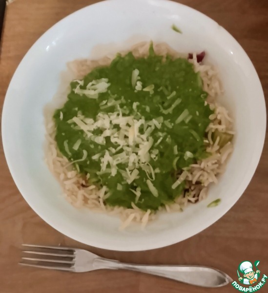 Ризото с соусом "Закуска монстра"