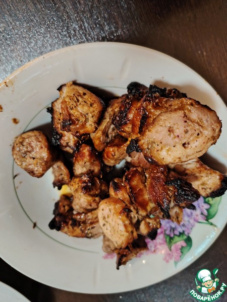 Шашлык в электрошашлычнице "Особый"