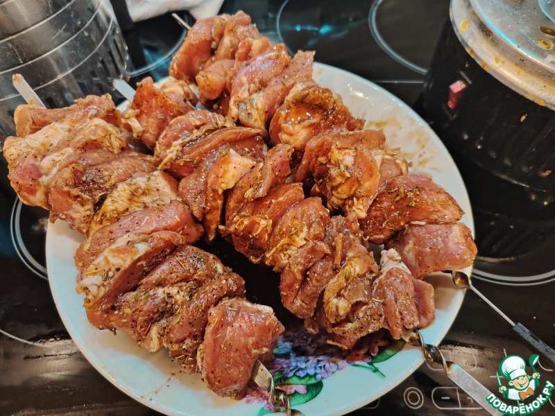 Шашлык в электрошашлычнице "Особый"