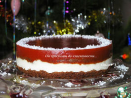 Шоколадный кокосово-томатный торт