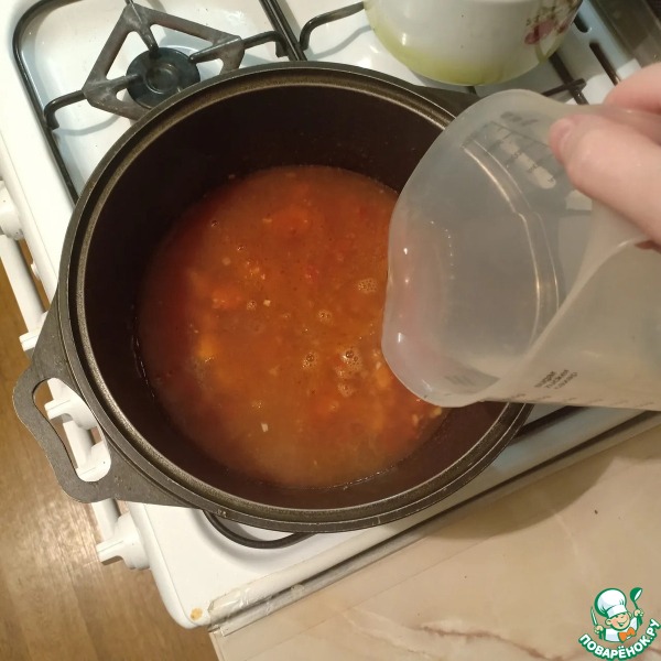 Сливочный суп с курицей и макаронами