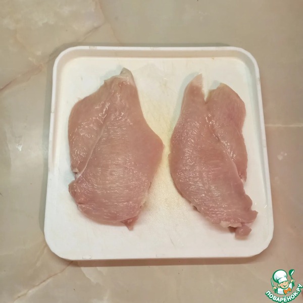 Сливочный суп с курицей и макаронами