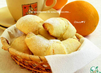 Творожно-апельсиновые рогалики