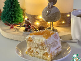 Творожный десерт с мандаринами «тирамису»