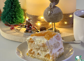 Творожный десерт с мандаринами «тирамису»