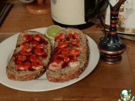 Жареный хлеб с креветками по-корейски