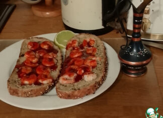 Жареный хлеб с креветками по-корейски