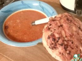 Фасоль с тахини, орехами и лимоном