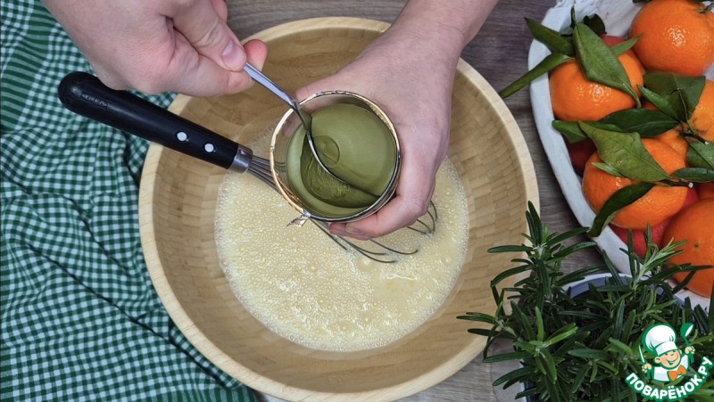 Фисташковый блинный торт