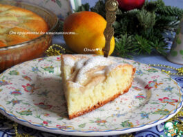 Имбирный пирог с грушами