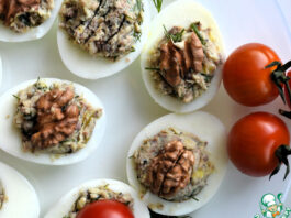 Яйца, фаршированные иваси