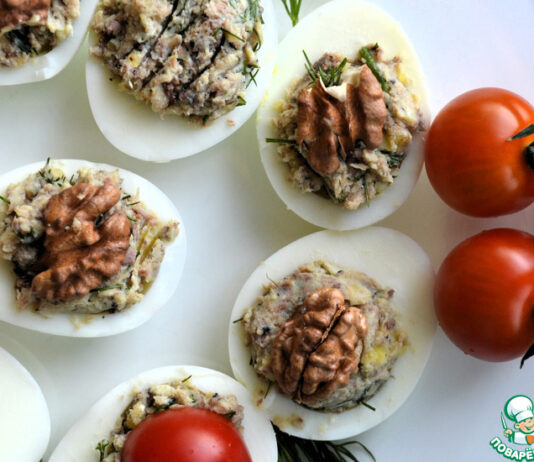 Яйца, фаршированные иваси
