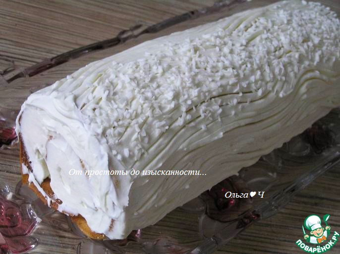 Кокосовый рулет "Снежный"