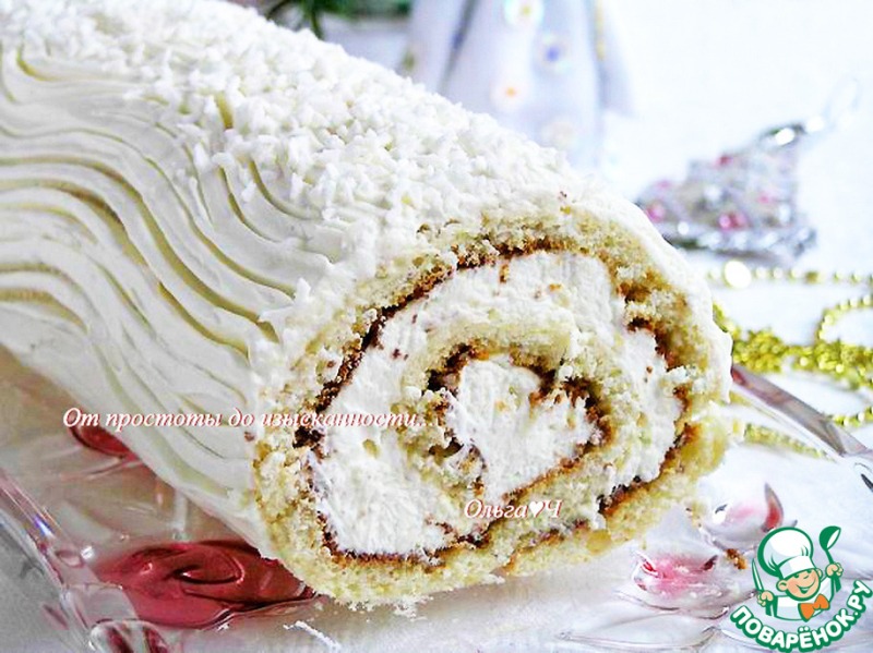 Кокосовый рулет "Снежный"