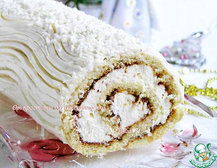 Кокосовый рулет "Снежный"