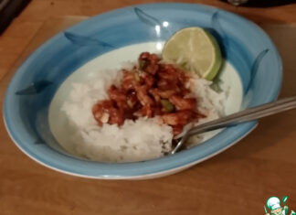 Креветки с зелёным луком «Ода Ямайке»