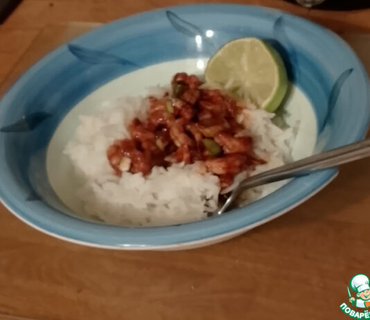 Креветки с зелёным луком «Ода Ямайке»