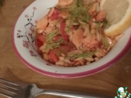 Орзо с харисой, бобами, кедровыми орешками