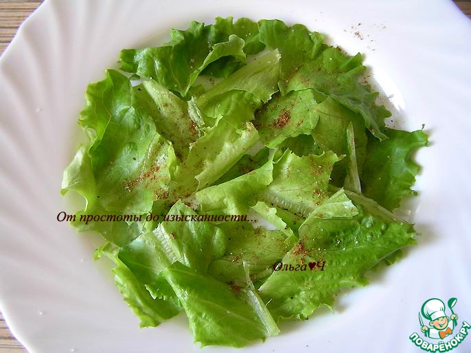 Овощной салат с перепелиными яйцами