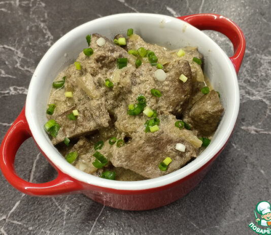 Печень в сливках