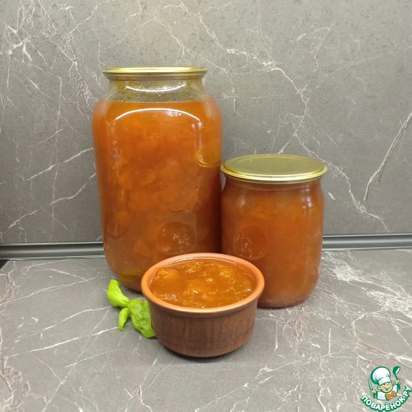 Варенье с тыквой, курагой и апельсинами