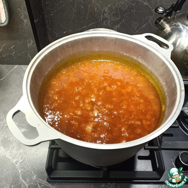 Варенье с тыквой, курагой и апельсинами