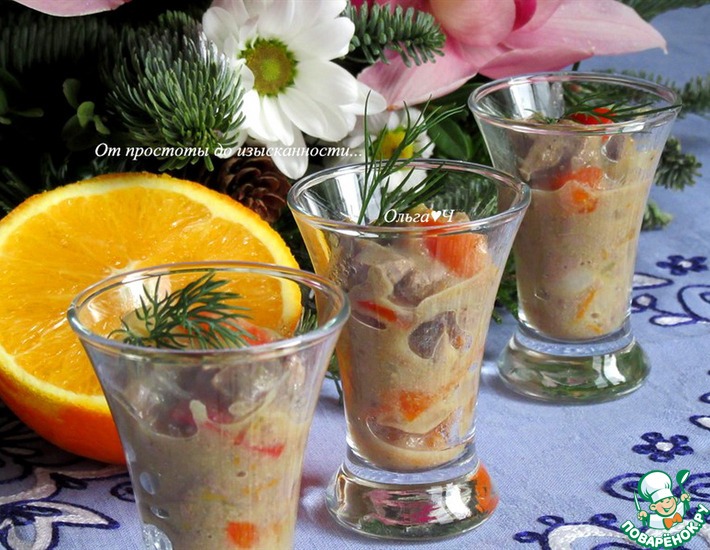 Веррины из печени с апельсином