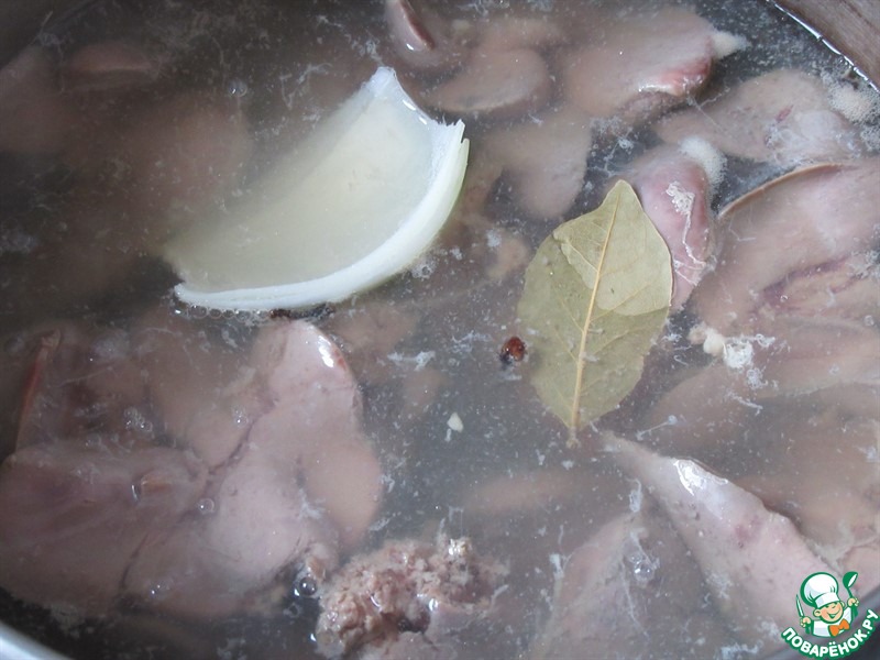 Веррины из печени с апельсином