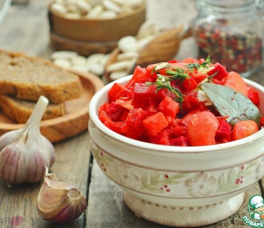 Зимнее овощное рагу со свеклой