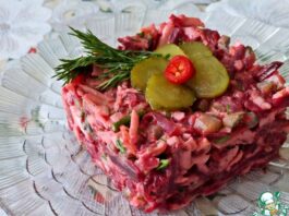 Зимний салат из свеклы