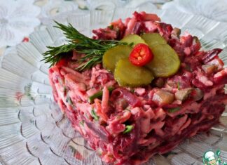 Зимний салат из свеклы