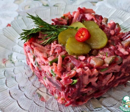 Зимний салат из свеклы