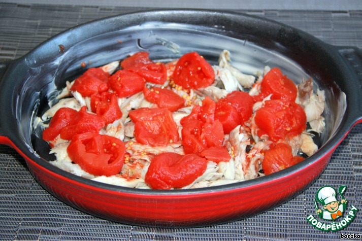 Зимняя запеканка с копчeной рыбой