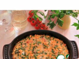 Зимняя запеканка с копчeной рыбой