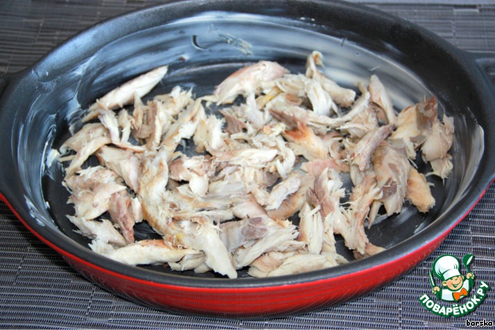 Зимняя запеканка с копчeной рыбой