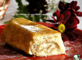 Блинчики с творогом в нежнейшей заливке