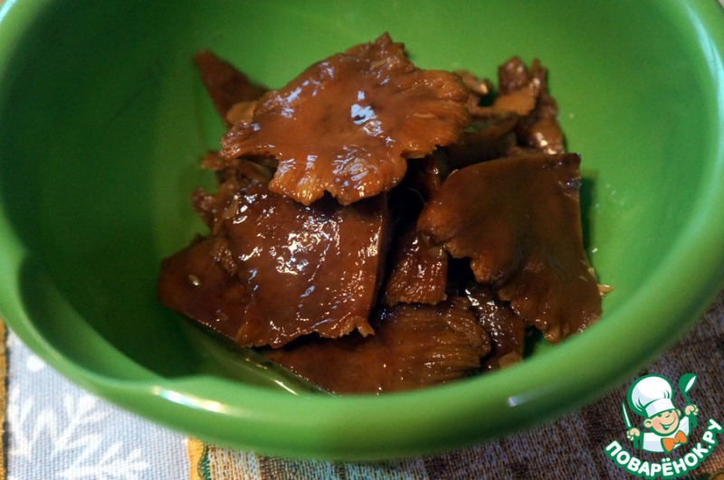 Блинный пирог с грибами