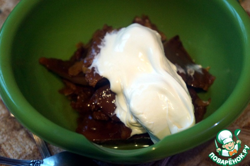 Блинный пирог с грибами