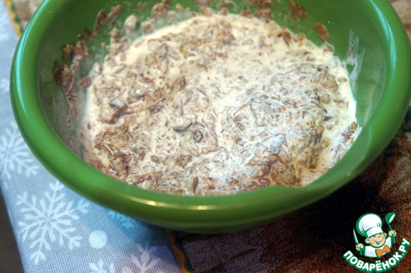 Блинный пирог с грибами