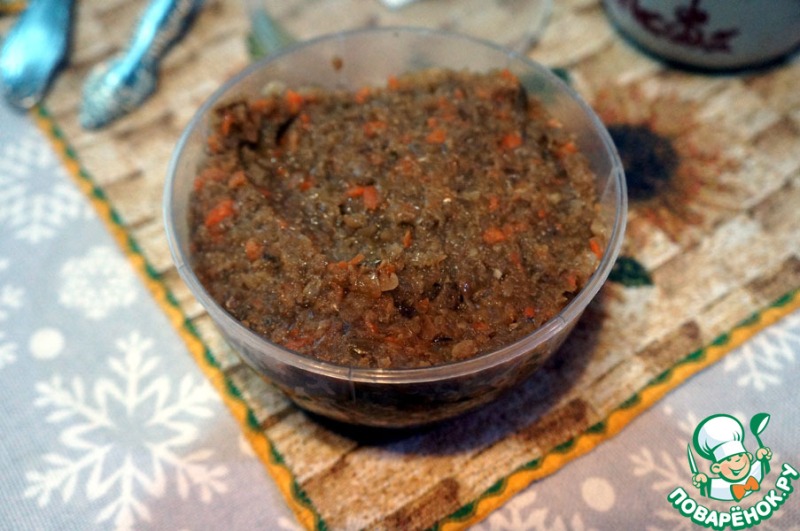 Блинный пирог с грибами