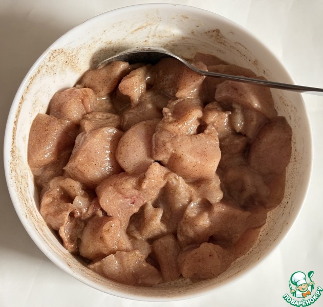 Булгур с куриной грудкой и овощами