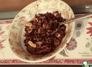 Гранола с медом, соевым соусом, орехами