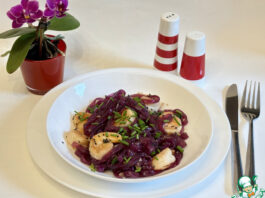 Креветки со стеклянной лапшой по-азиатски