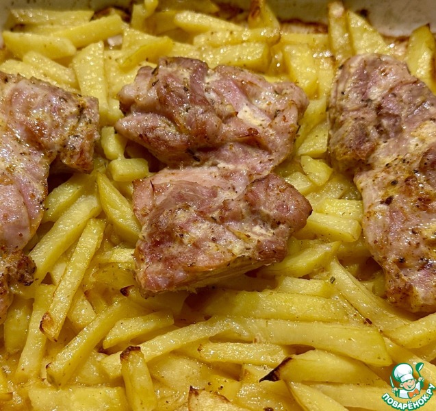 Курица в йогурте. Бёдра с картошкой в духовке
