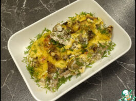 Мясо в сливках в духовке