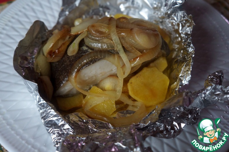 Палтус в фольге