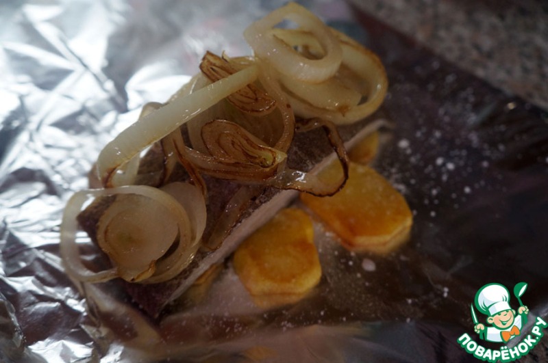 Палтус в фольге